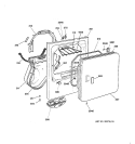 FRONT PANEL & DOOR Diagram and Parts List for DCSR473GT6AA  General Electric Dryer