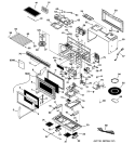 MICROWAVE Diagram and Parts List for JVM1661AB002  General Electric Microwave