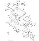 GAS & BURNER PARTS Diagram and Parts List for JGB920SEC1SS  General Electric Range
