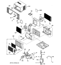 Part Location Diagram of WJ07X10093 GE CONTROL PANEL