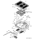 Part Location Diagram of WB02T10092 GE BURNER BOX GROMMET