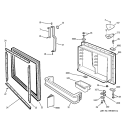 FREEZER DOOR Diagram and Parts List for PTC22MBMALBB  General Electric Refrigerator