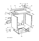 CABINET Diagram and Parts List for DPSF495GW0AA  General Electric Dryer