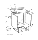 CABINET Diagram and Parts List for DPSR405GA1AA  General Electric Dryer