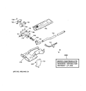 GAS VALVE & BURNER ASSEMBLY Diagram and Parts List for DPSR405GA2AA  General Electric Dryer