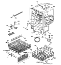 BODY PARTS Diagram and Parts List for GSD5122F03BB  General Electric Dishwasher