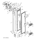 FREEZER DOOR Diagram and Parts List for PSI23SGMAFBS  General Electric Refrigerator