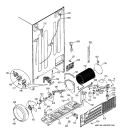 SEALED SYSTEM & MOTHER BOARD Diagram and Parts List for PSI23SGMAFBS  General Electric Refrigerator
