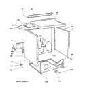 CABINET Diagram and Parts List for DDSR475ET4AA  General Electric Dryer