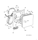 Part Location Diagram of WE49X22295 GE Front Panel Assembly