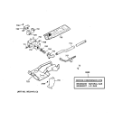 GAS VALVE & BURNER ASSEMBLY Diagram and Parts List for BWXR473GT5AA  General Electric Dryer