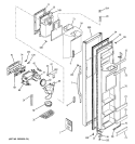 FREEZER DOOR Diagram and Parts List for HSS22BDMDWH  Hotpoint Refrigerator