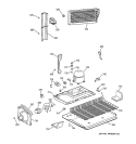 UNIT PARTS Diagram and Parts List for TBH18ZAXHRWW  General Electric Refrigerator