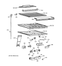 COMPARTMENT SEPARATOR PARTS Diagram and Parts List for TBX19PAYFRAA  General Electric Refrigerator