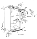 CABINET PARTS Diagram and Parts List for TBT25PAXKRWW  General Electric Refrigerator