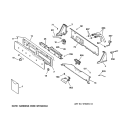 CONTROLS & BACKSPLASH Diagram and Parts List for WJSE3110A2CC  General Electric Washer