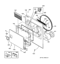 FRONT PANEL & LINT FILTER Diagram and Parts List for DCB330GB0KC  General Electric Dryer