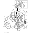 CABINET & DRUM Diagram and Parts List for DCD330GB0KC  General Electric Dryer