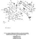 CONTROLS & BACKSPLASH Diagram and Parts List for WCCB1030B0KC  General Electric Washer