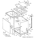 CABINET, COVER & FRONT PANEL Diagram and Parts List for WPSB9120B0CC  General Electric Washer