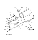 BURNER Diagram and Parts List for DR4500GA0WW  General Electric Dryer