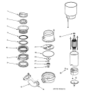 DISPOSER PARTS Diagram and Parts List for GFC323F-00  General Electric Food Waste Disposer