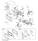MICROWAVE Diagram and Parts List for JE1160WD001  General Electric Microwave