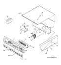 CONTROL PANEL Diagram and Parts List for JKP56AA2AA  General Electric Wall Oven