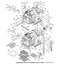 BODY PARTS Diagram and Parts List for JKP56AA2AA  General Electric Wall Oven