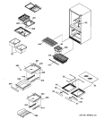 Part Location Diagram of WR71X10126 GE RACK BEVERAGE
