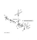MOTOR - PUMP MECHANISM Diagram and Parts List for EDW1500G00CC  General Electric Dishwasher