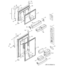 Part Location Diagram of WR02X10856 GE CAP DOOR CORNER