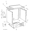 CABINET Diagram and Parts List for DWXR483EB0CC  General Electric Dryer