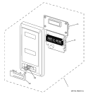 CONTROL PANEL Diagram and Parts List for JKP85BD1BB  General Electric Microwave Oven Combo