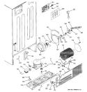 SEALED SYSTEM & MOTHER BOARD Diagram and Parts List for PTS25LBMARBB  General Electric Refrigerator