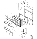 FREEZER DOOR Diagram and Parts List for TCX22ZASBRAD  General Electric Refrigerator