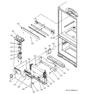 EVAPORATOR AREA & DIVIDER BLOCK Diagram and Parts List for TCX22ZASBRAD  General Electric Refrigerator