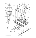 COMPRESSOR COMPARTMENT Diagram and Parts List for TCX22ZASBRAD  General Electric Refrigerator