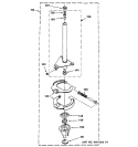 BRAKE & DRIVE PARTS Diagram and Parts List for WSM2420TAACC  General Electric Washer Dryer Combo