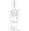 AGITATOR, BASKET & TUB Diagram and Parts List for WSM2420TAACC  General Electric Washer Dryer Combo