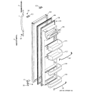 FRESH FOOD DOOR Diagram and Parts List for RSG25KEMBFWW  General Electric Refrigerator