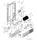 SEALED SYSTEM & MOTHER BOARD Diagram and Parts List for RSG25KEMBFWW  General Electric Refrigerator