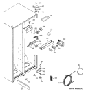 FRESH FOOD SECTION Diagram and Parts List for RSG20DDMDFWW  General Electric Refrigerator