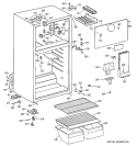 CABINET Diagram and Parts List for HTH15BBMDRCC  Hotpoint Refrigerator