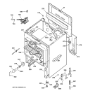 BODY PARTS Diagram and Parts List for RB757WB1  Hotpoint Range
