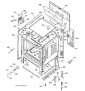 BODY PARTS Diagram and Parts List for RB753BC2CT  Hotpoint Range