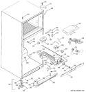 FRESH FOOD SECTION Diagram and Parts List for GTH18DBMCLWW  General Electric Refrigerator
