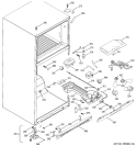 FRESH FOOD SECTION Diagram and Parts List for GTH18KBMBRBB  General Electric Refrigerator