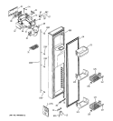 FREEZER DOOR Diagram and Parts List for ZFSB25DMASS  General Electric Refrigerator