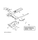 GAS VALVE & BURNER ASSEMBLY Diagram and Parts List for DBSR453GA2AA  General Electric Dryer